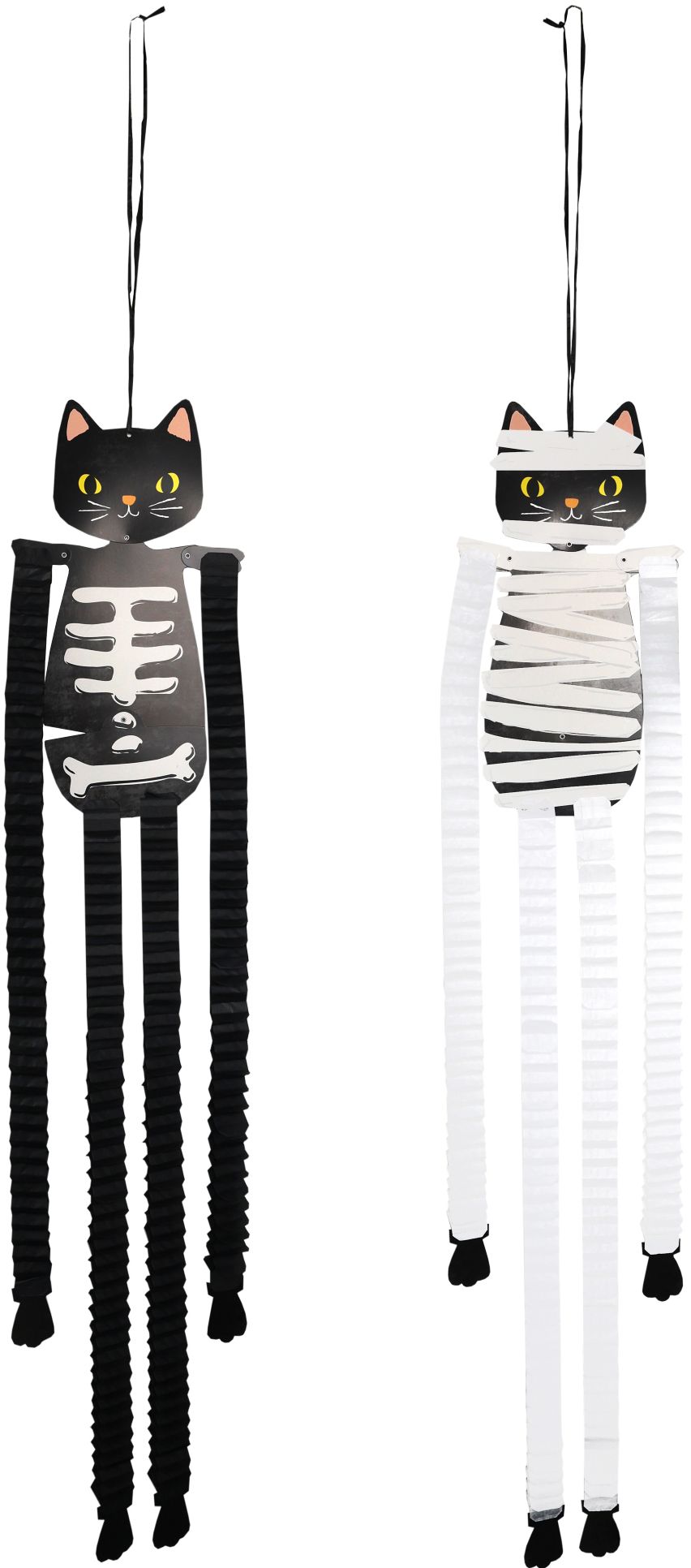 Coco & Clyde Cats Honeycomb Door Hang Set of 2