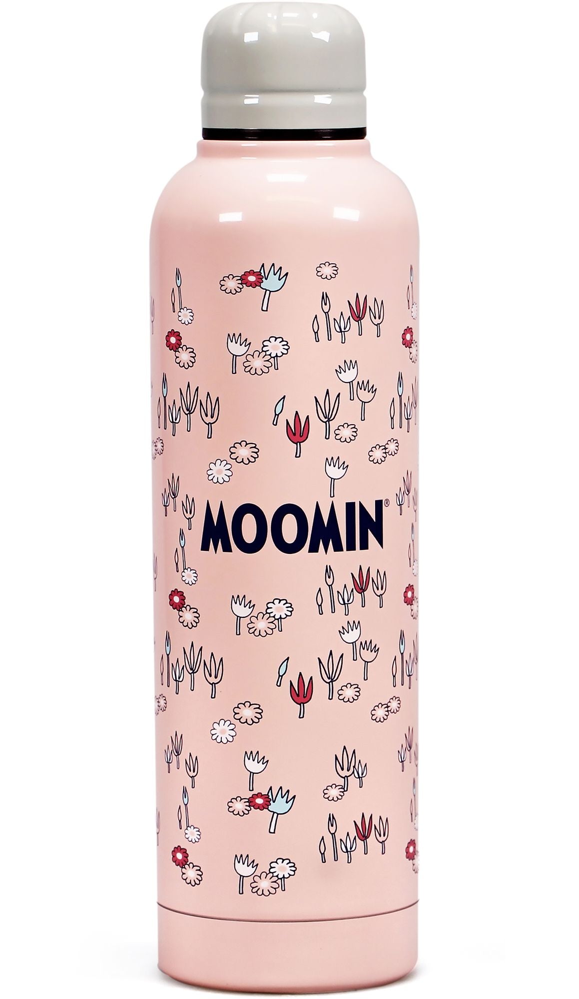 Water Bottle Metal (500ml) - Moomin (Pink) | Paper Source
