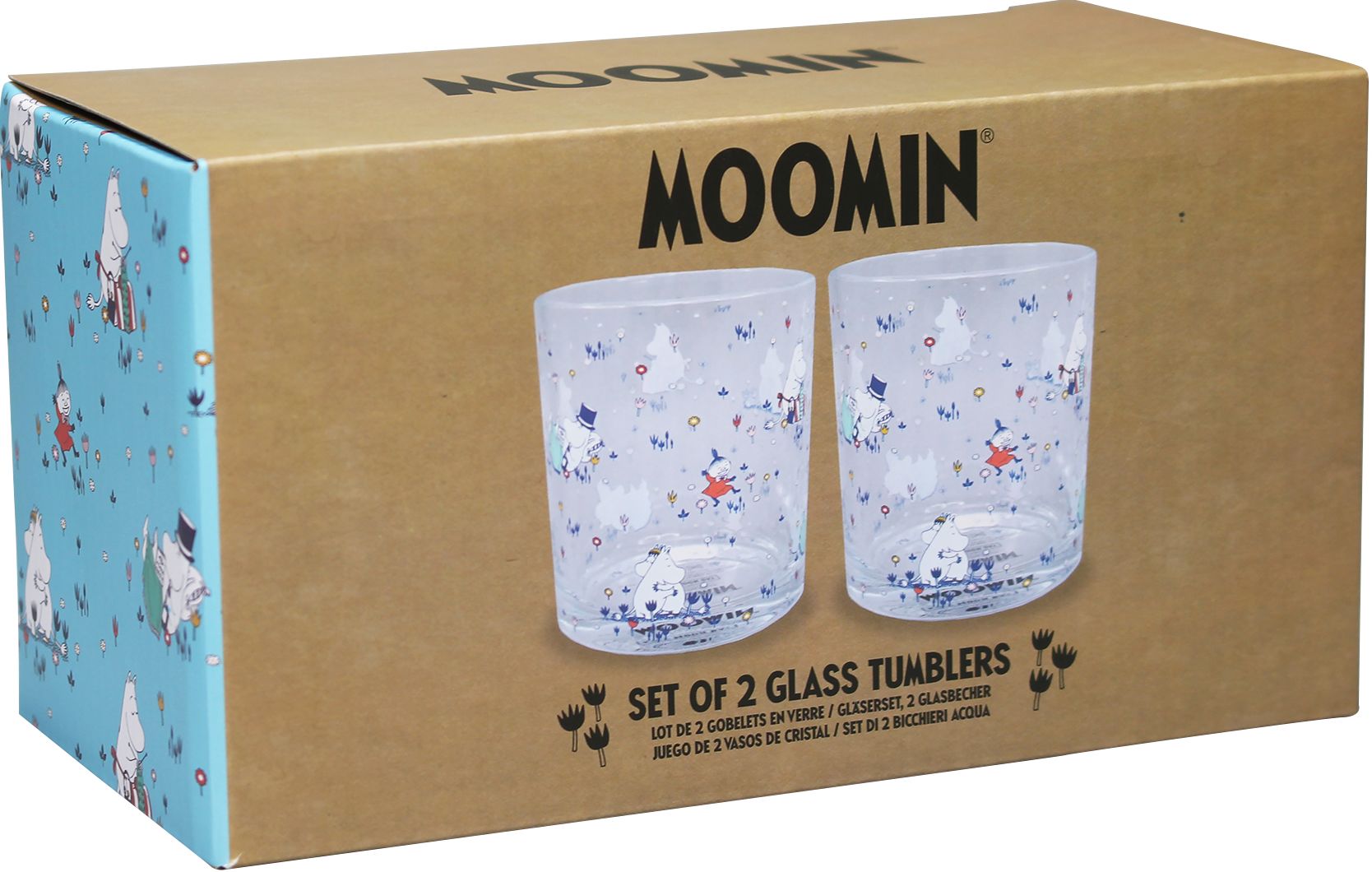 Glasses Set of 2 Boxed (300ml) - Moomin | Paper Source
