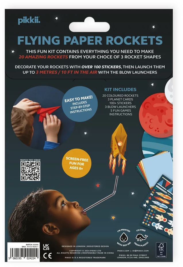 Flying Paper Rockets