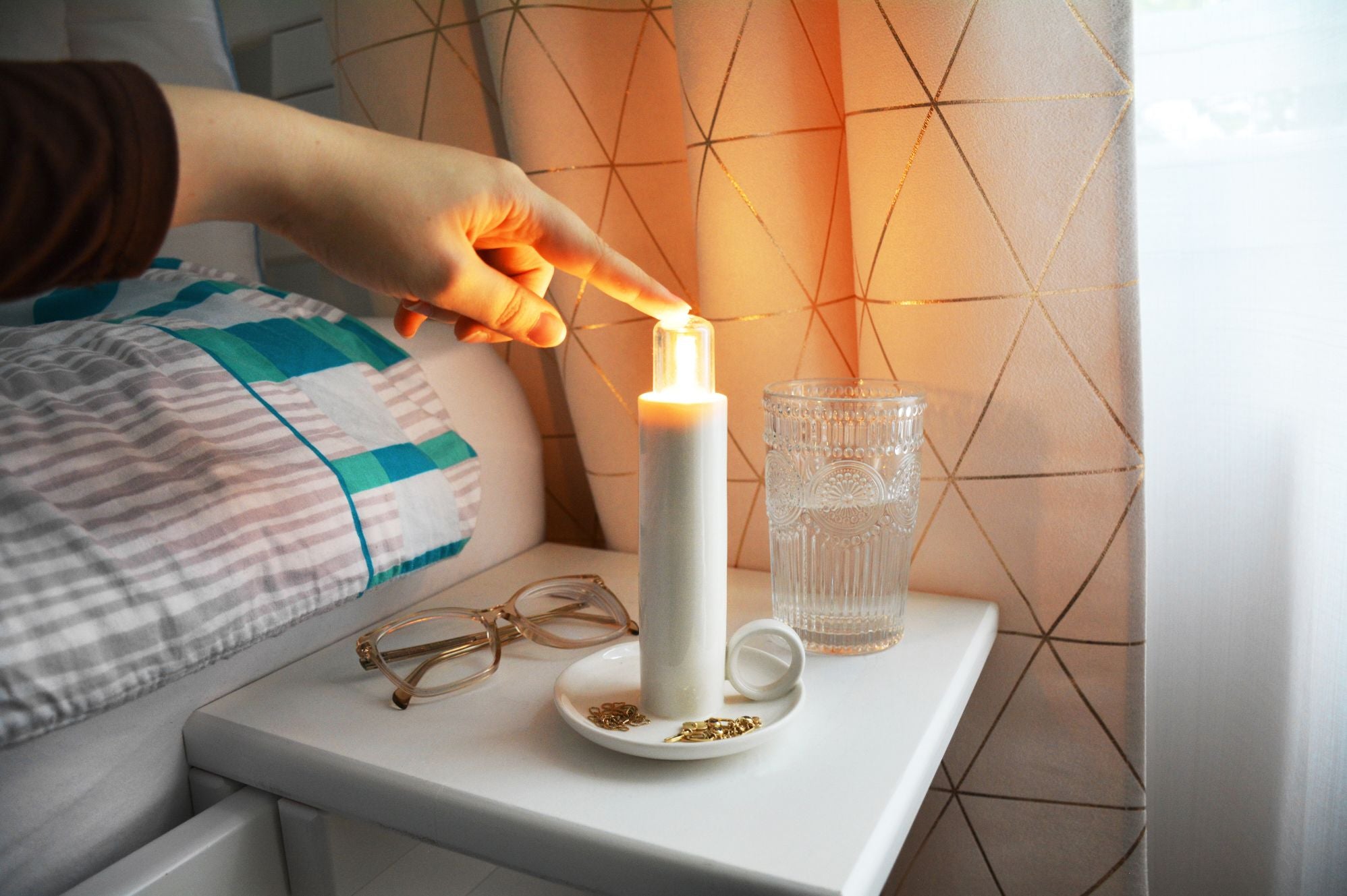 Ceramic Candle Night Light