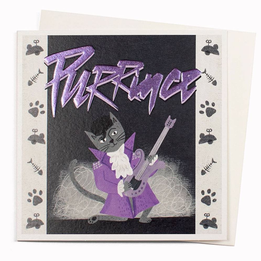 Purrince Greeting Card