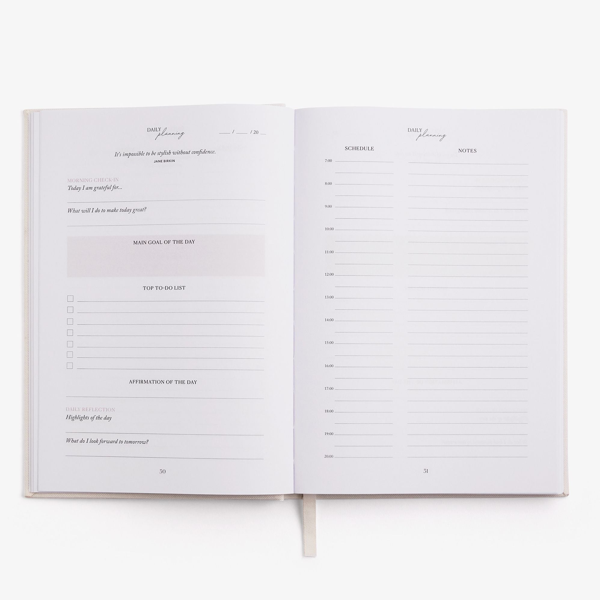 LIFE & STYLE PLANNER PINK