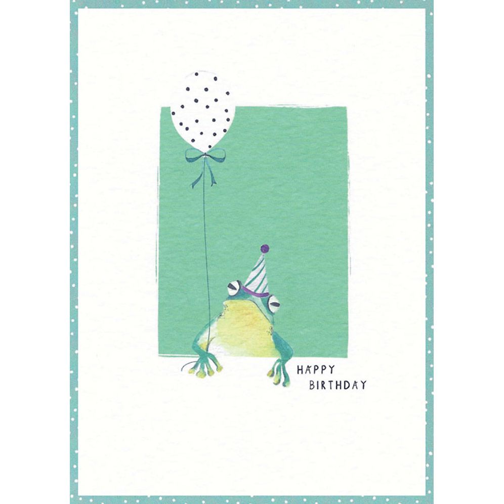 Party Frog Birthday Card