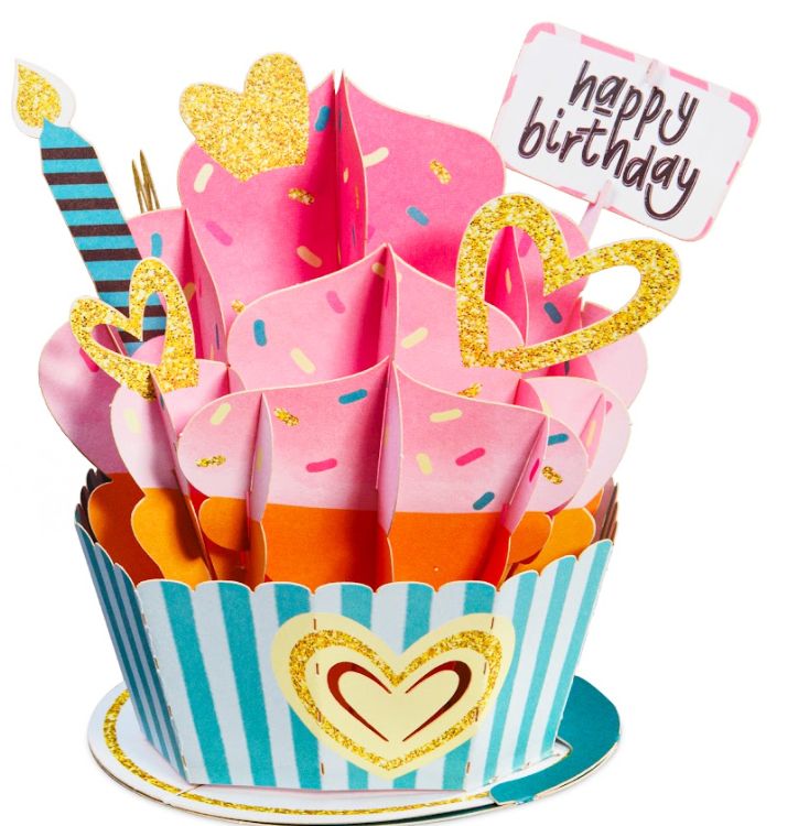 Paper Love Birthday Cupcake Pop Up Card