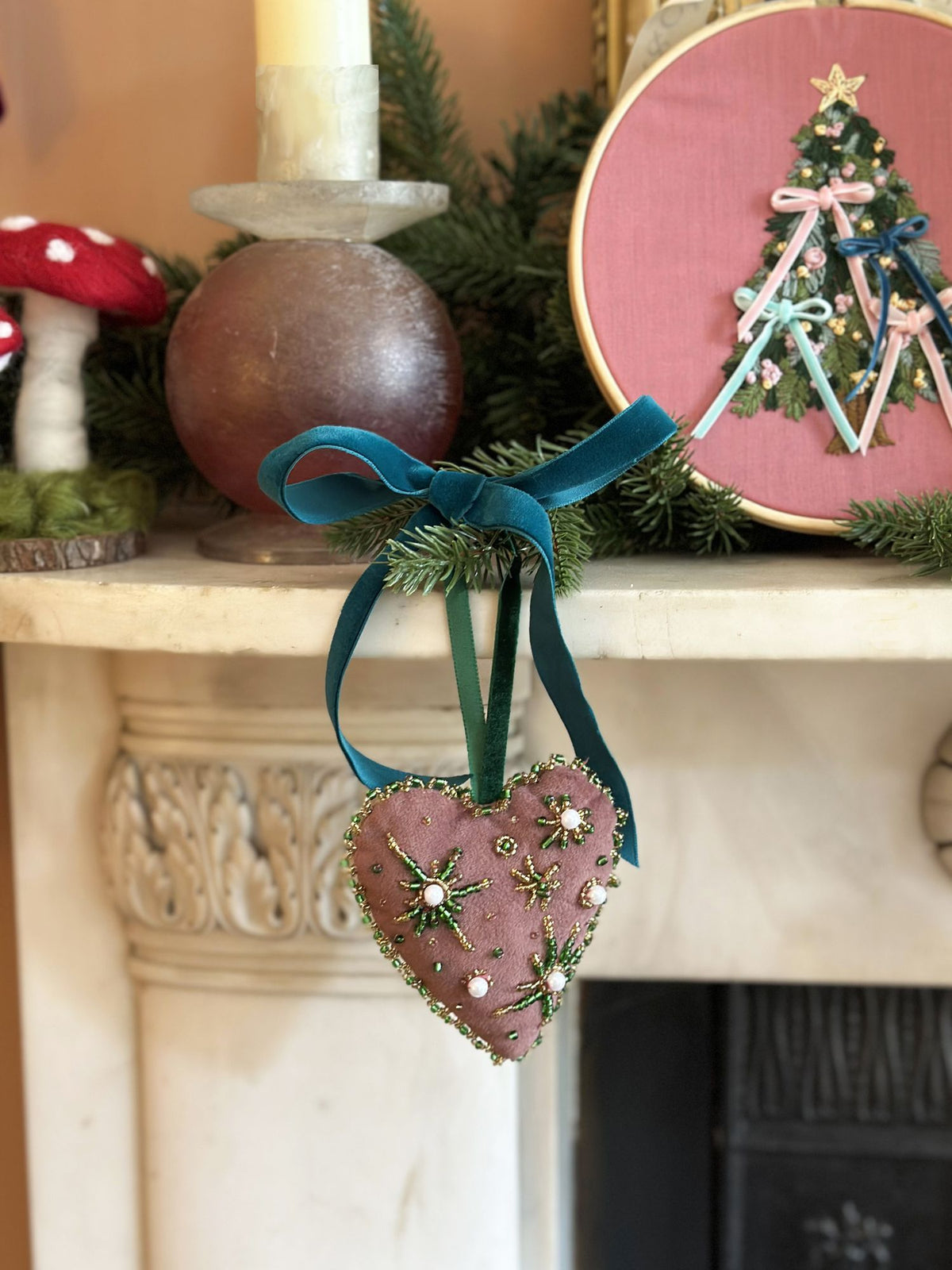 MakeBox & Co The Velvet Heart Ornament
