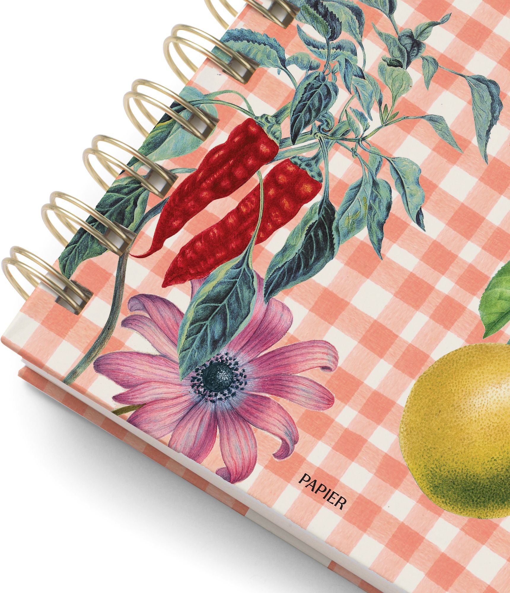 Garden Table B5 Hardcover Spiral Recipe Journal