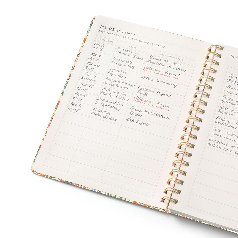 2026-2027 Papier B5 Academic Planner Delicate Fauna