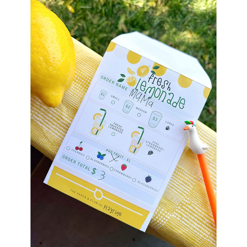 Lemonade Stand Notepad | Paper Source