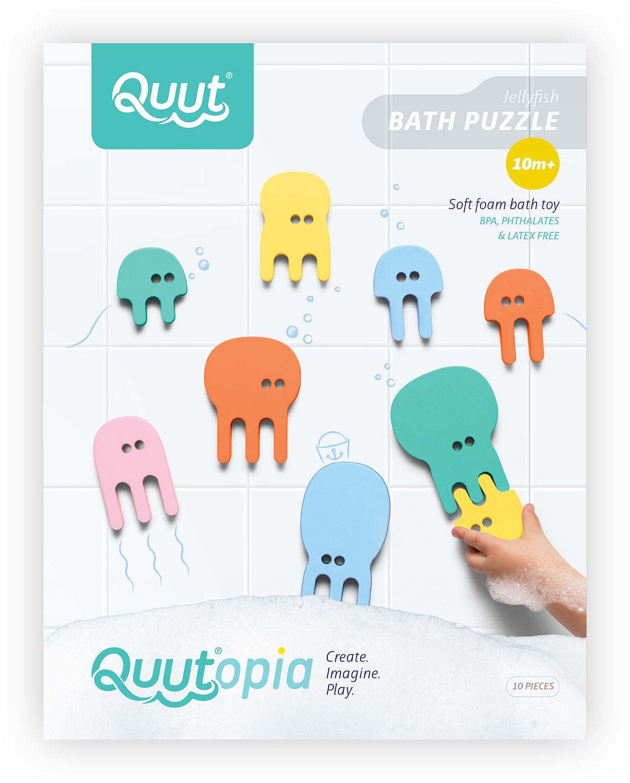 Quut Bath Puzzle Jellyfish