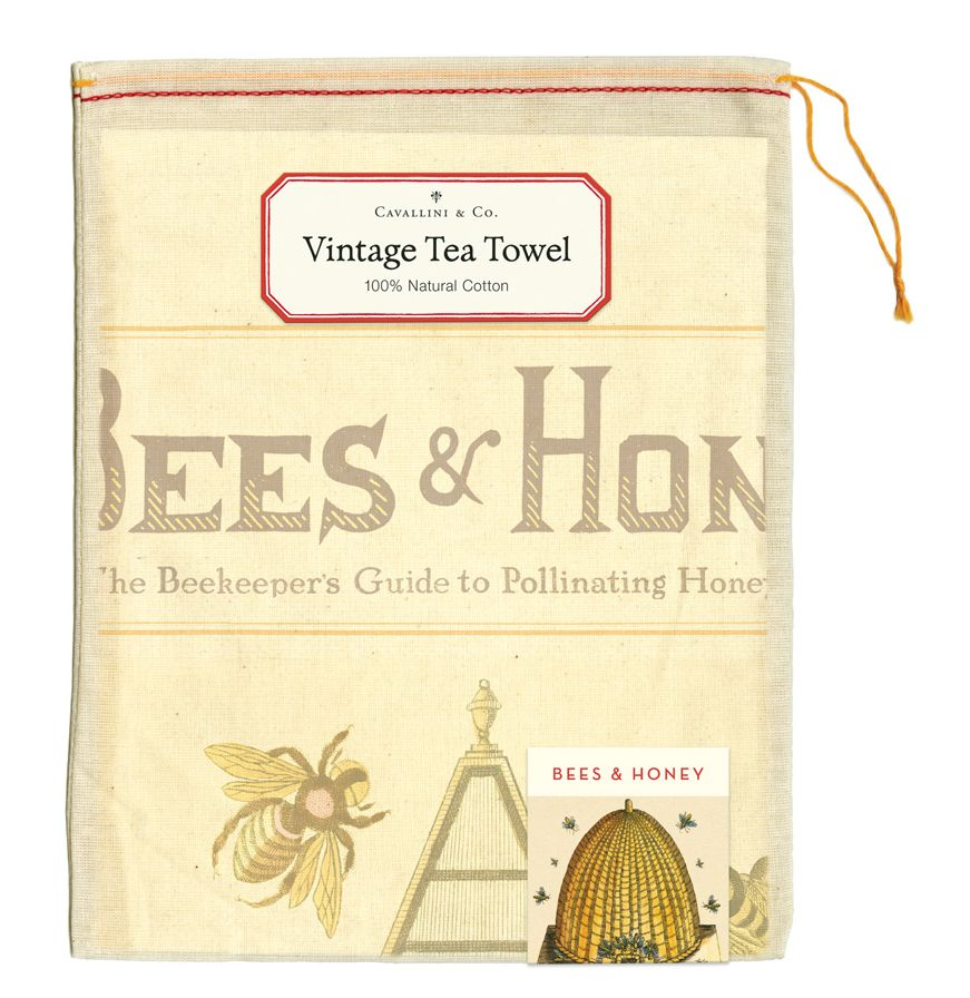 Bees & Honey Tea Towel
