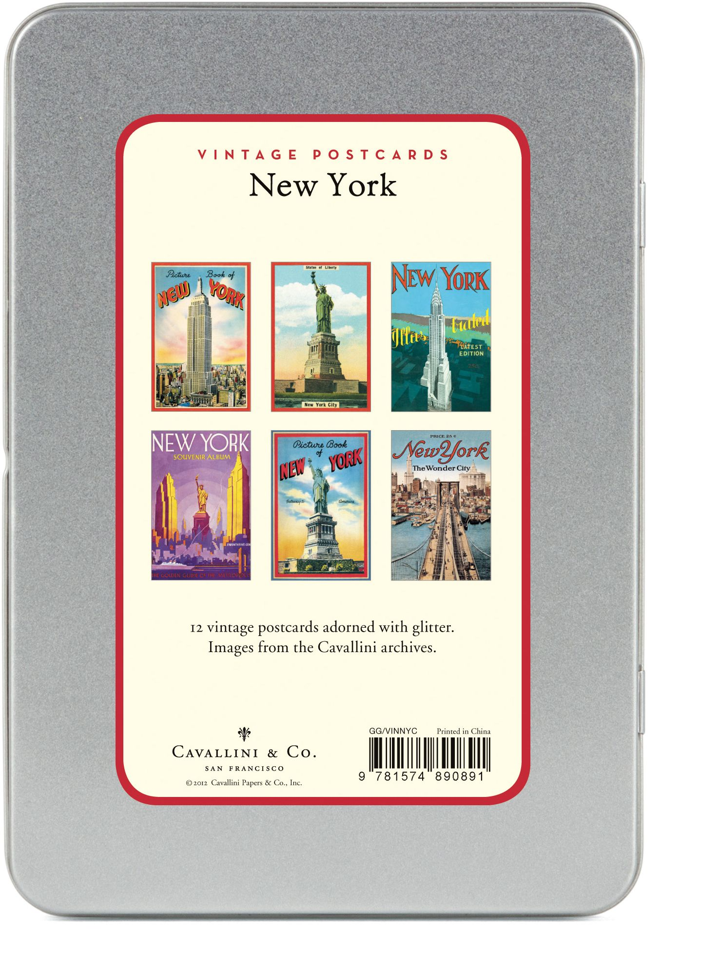 Glitter Greetings Vintage New York Postcards
