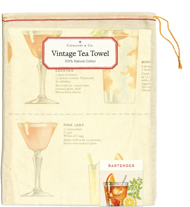 Bartender's Guide Tea Towel