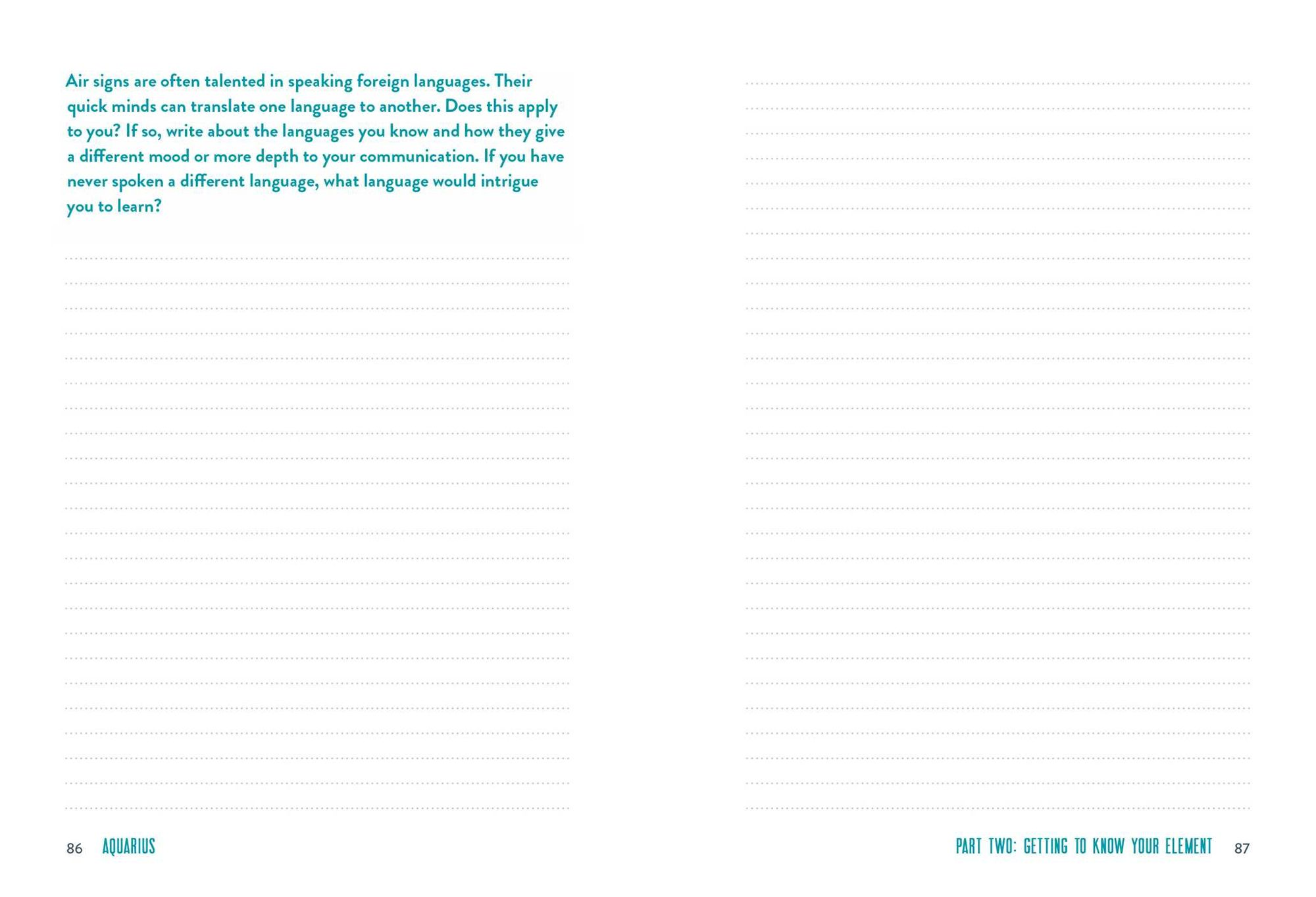Aquarius A Guided Journal