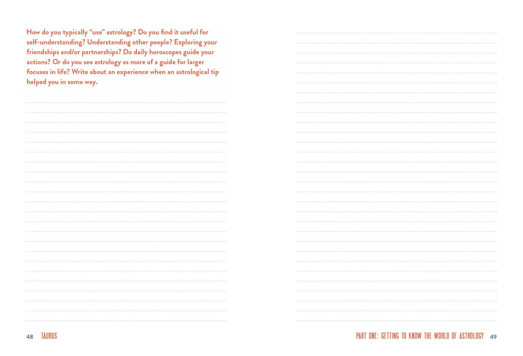 Taurus A Guided Journal