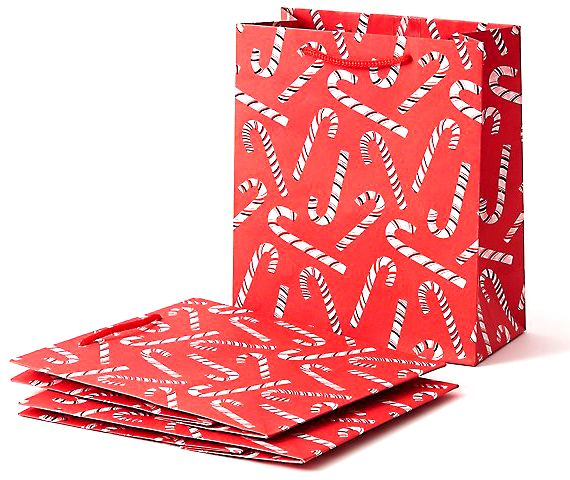 Candy Cane Medium Gift Bags
