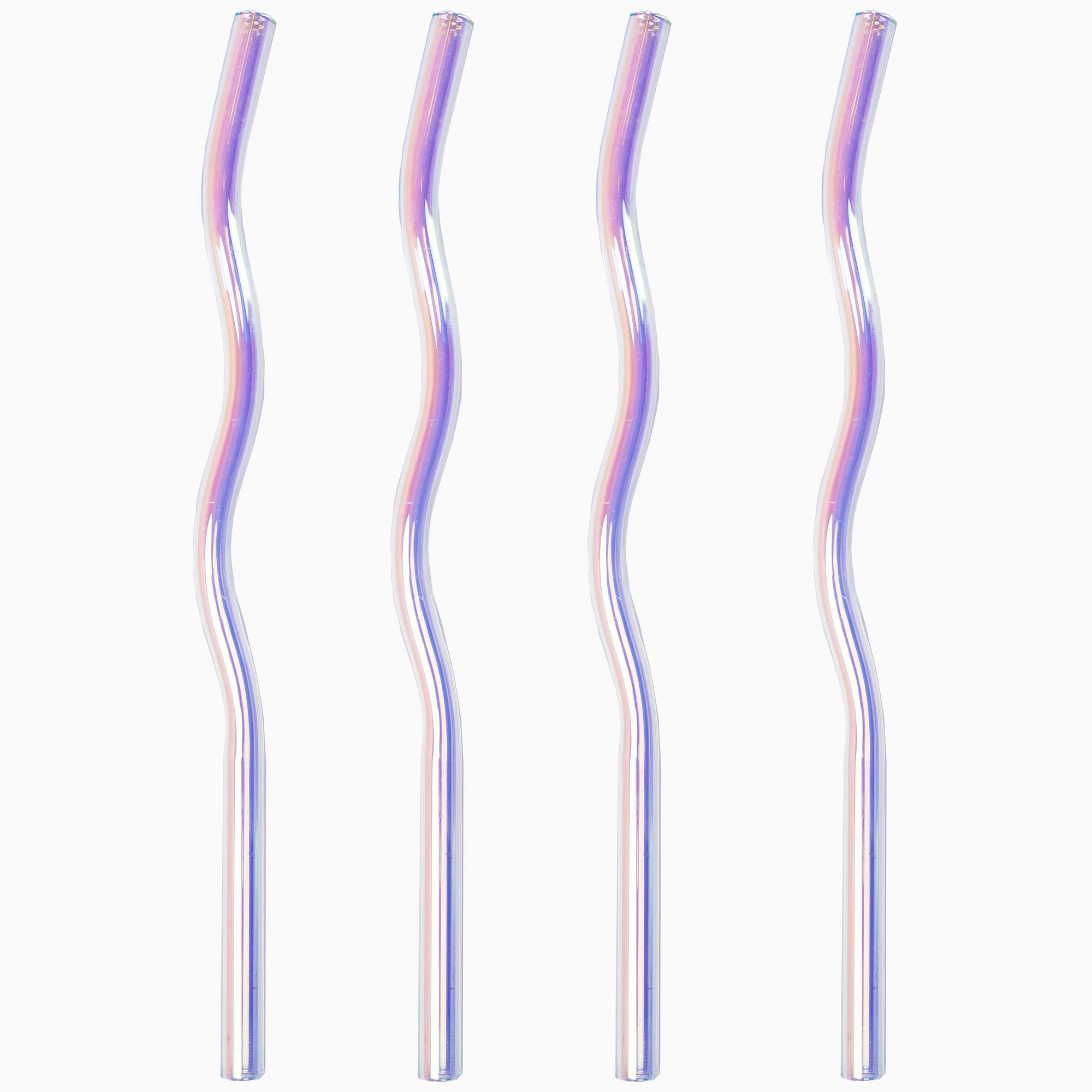Wavy Glass Straws