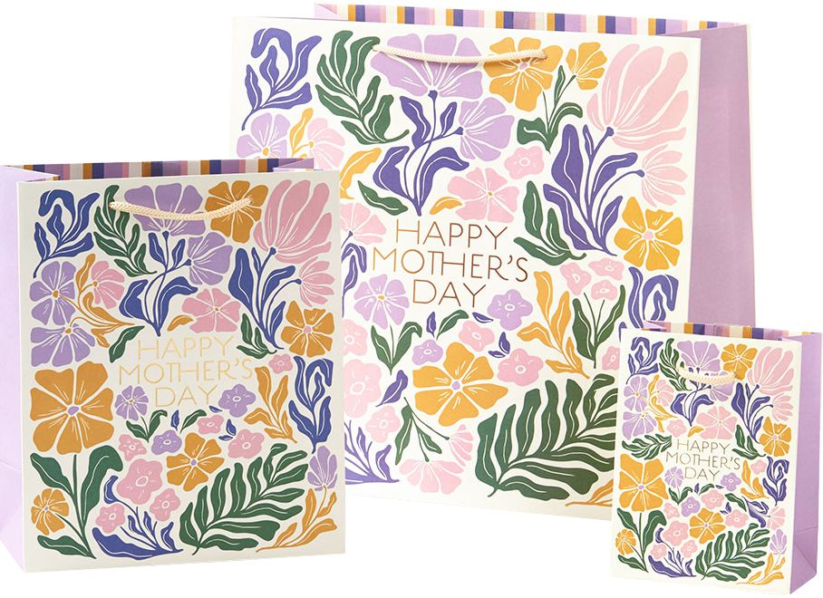 Nouveau Floral Mother's Day Small Gift Bag