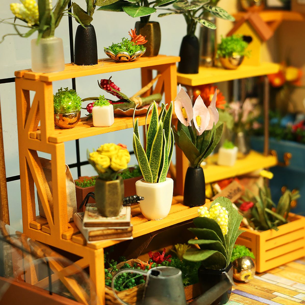 DIY Wooden Miniature Kit Cathy's Flower House