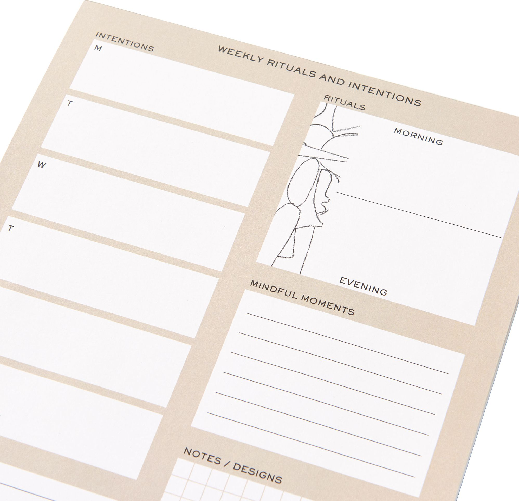 Jeremiah Brent Weekly Rituals Organizational Pad