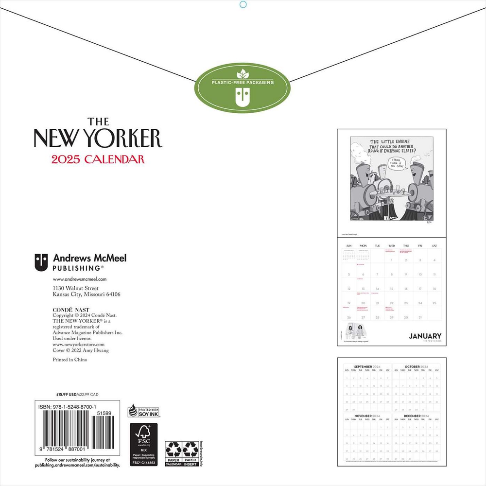 2025 Cartoons From The New Yorker Wall Calendar Paper Source