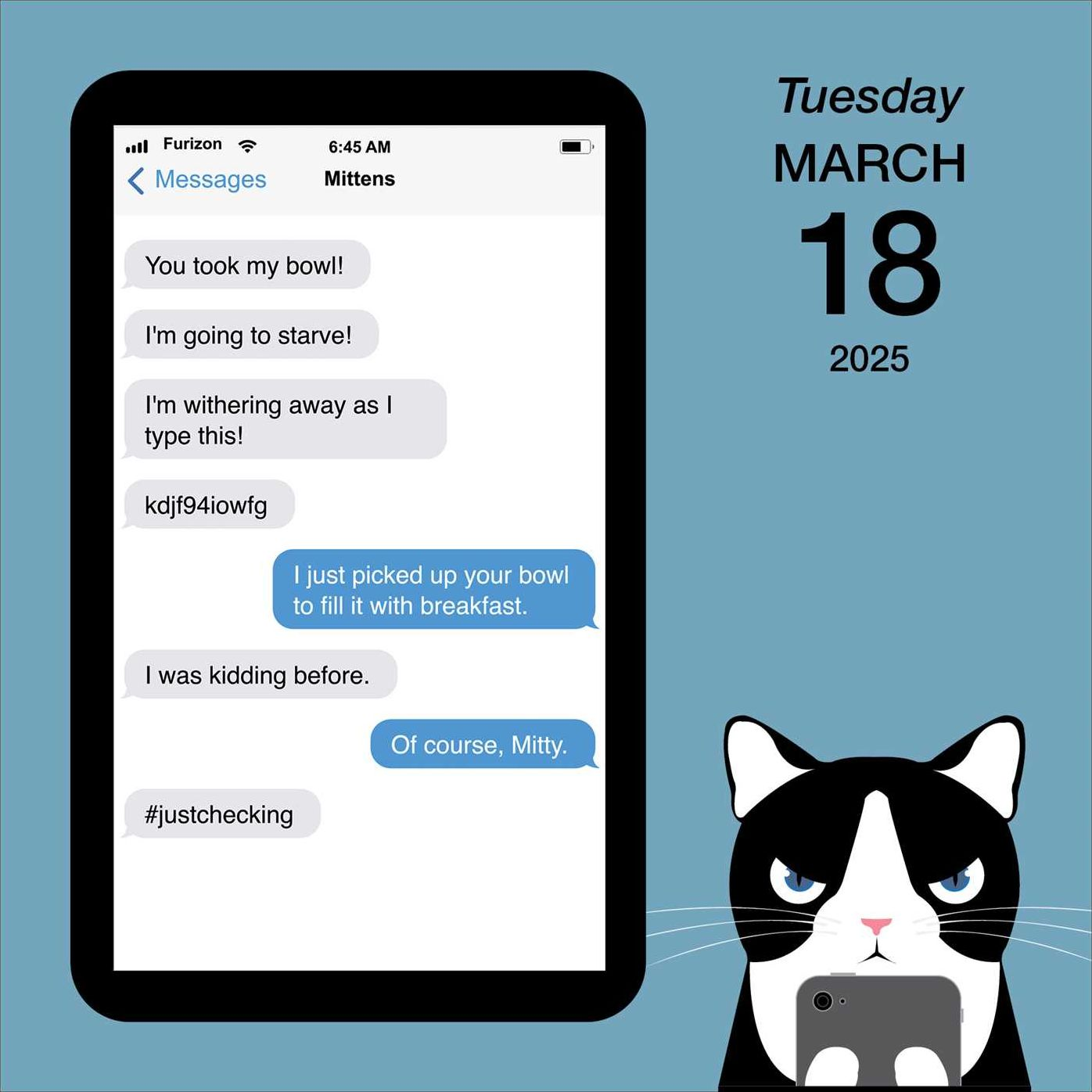 2025 Texts From Mittens The Cat Day-to-Day Calendar