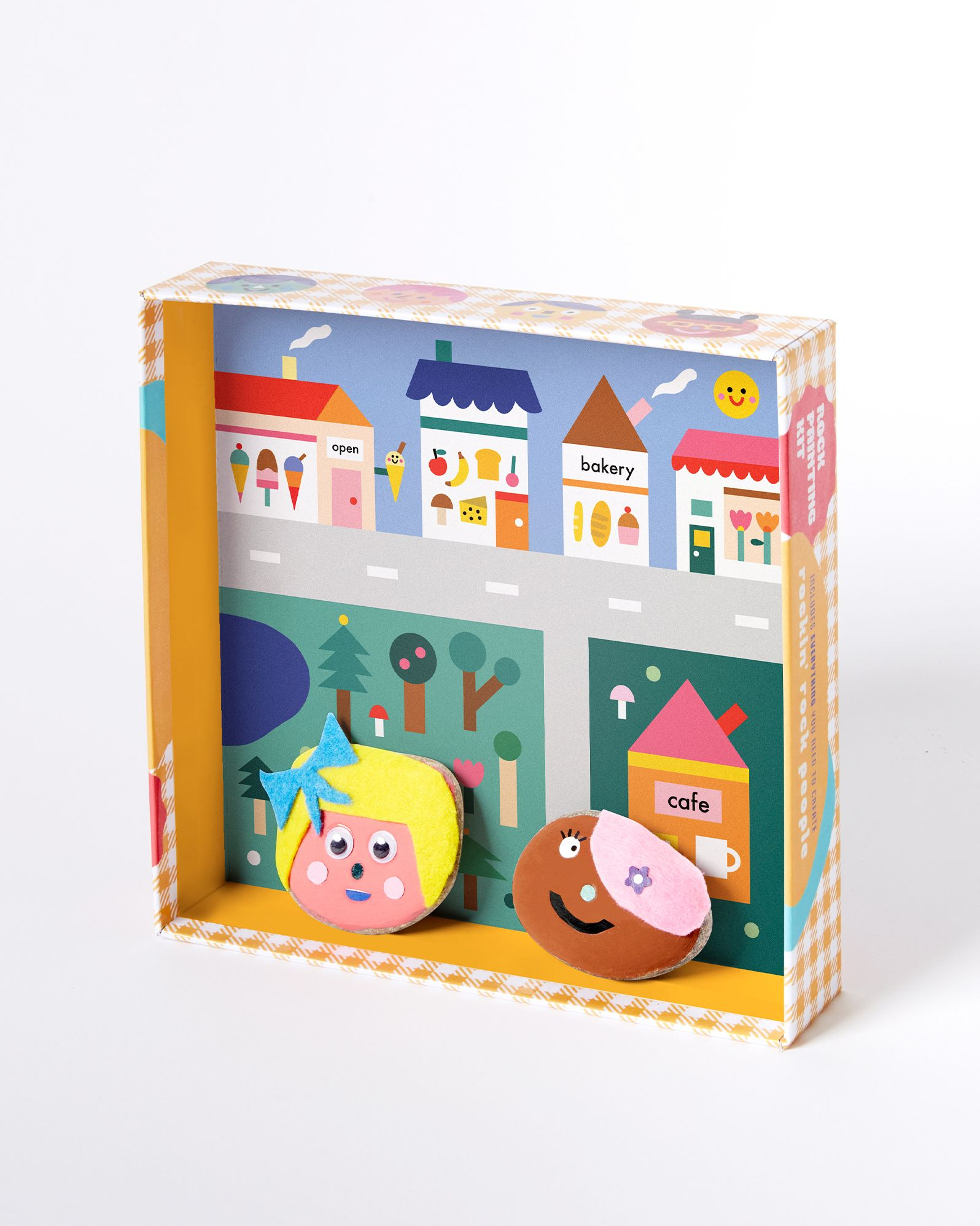 Kid's Rock Painting Kit: Cool Faces