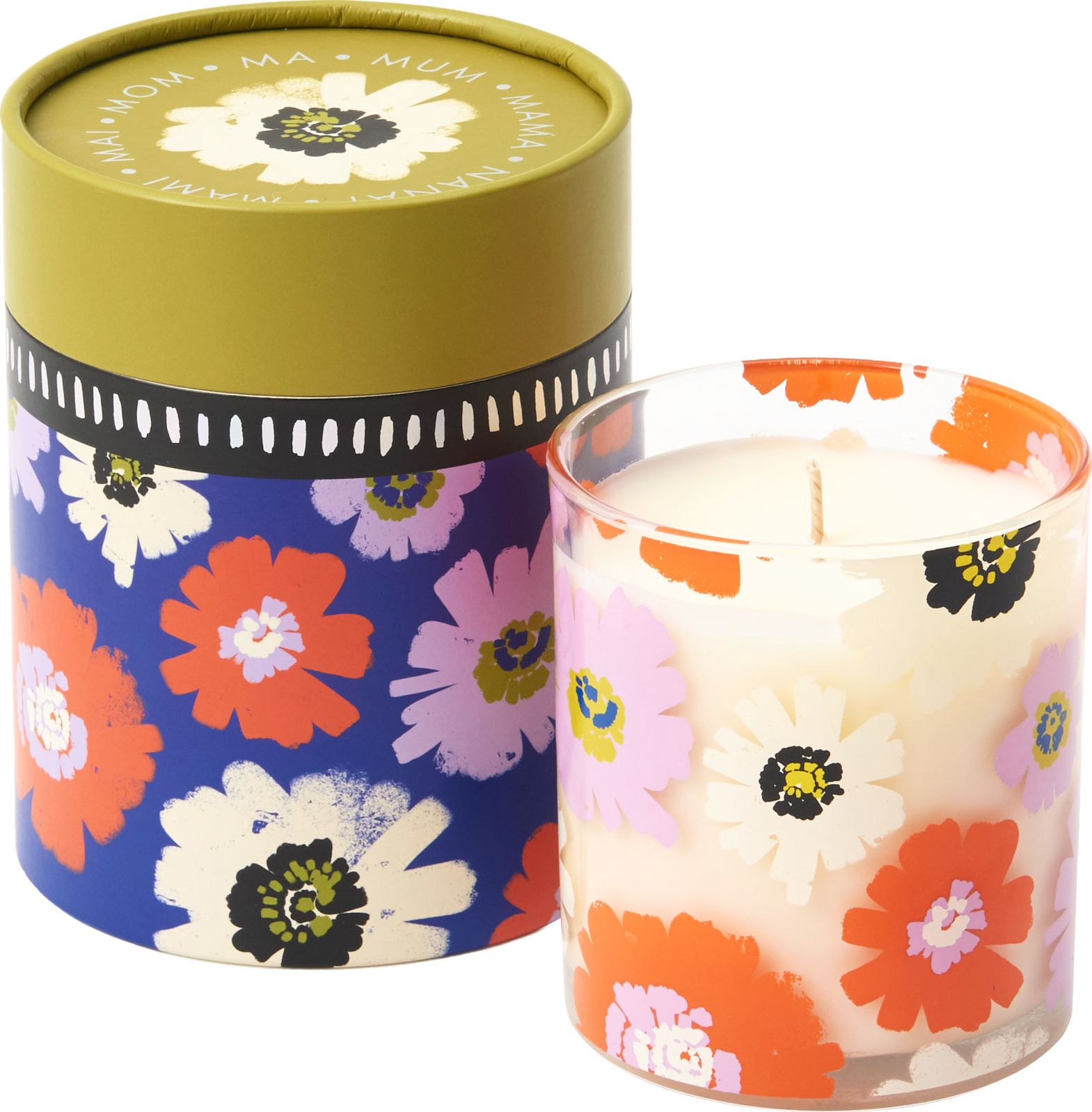 Bold Floral Mother's Day Candle