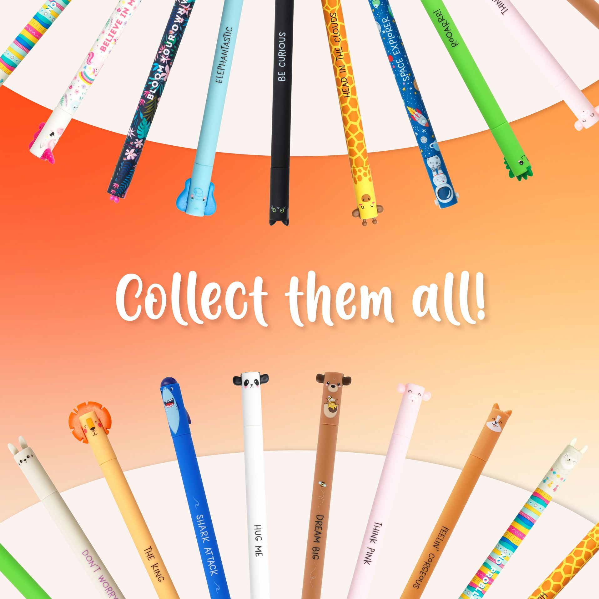 Giraffe Erasable Gel Pen - Black Ink