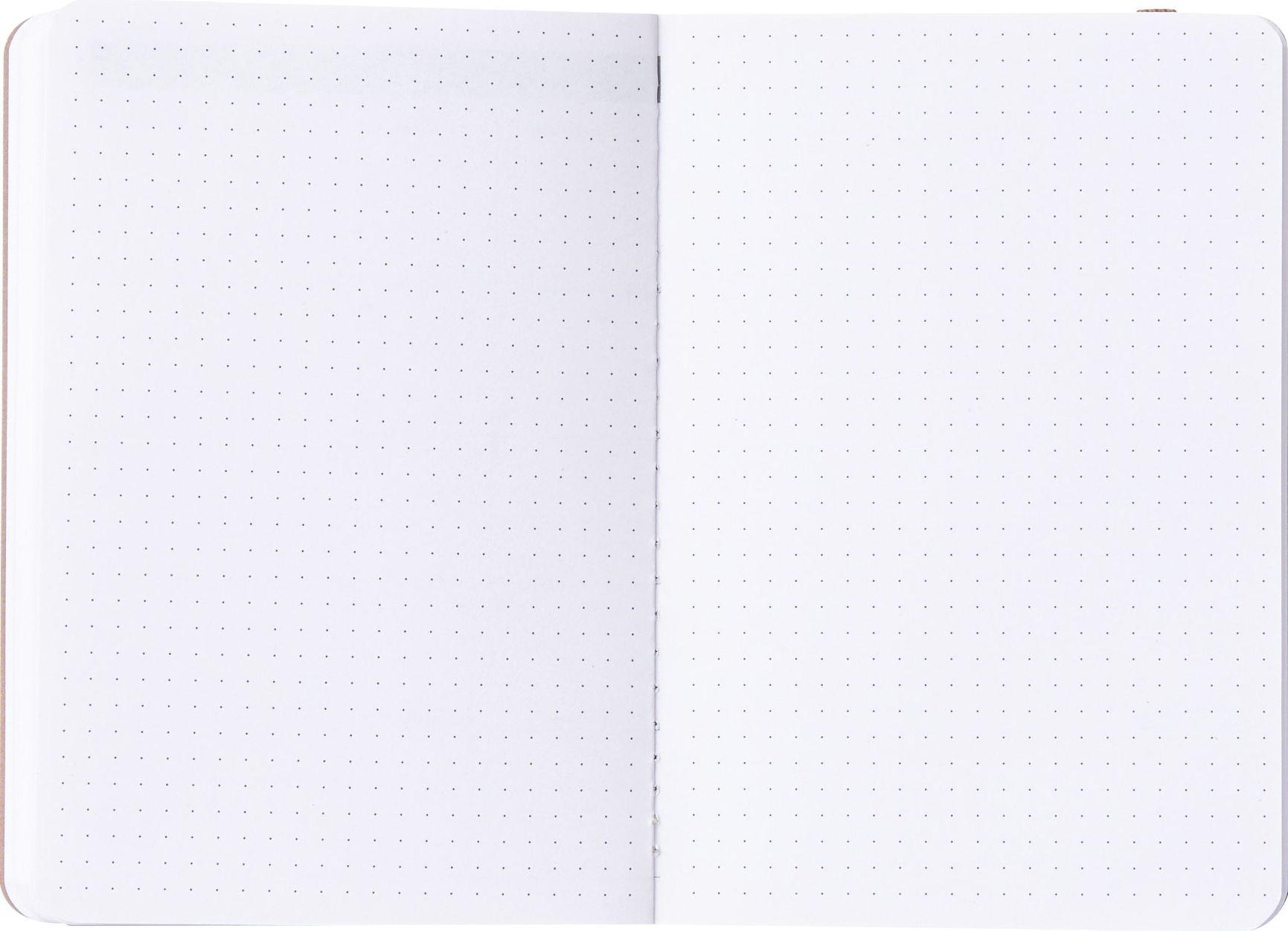2024-2025 Paper Source Neutral Quadrants 17-Month Mini Faux Leather Saddlestich Monthly Planner