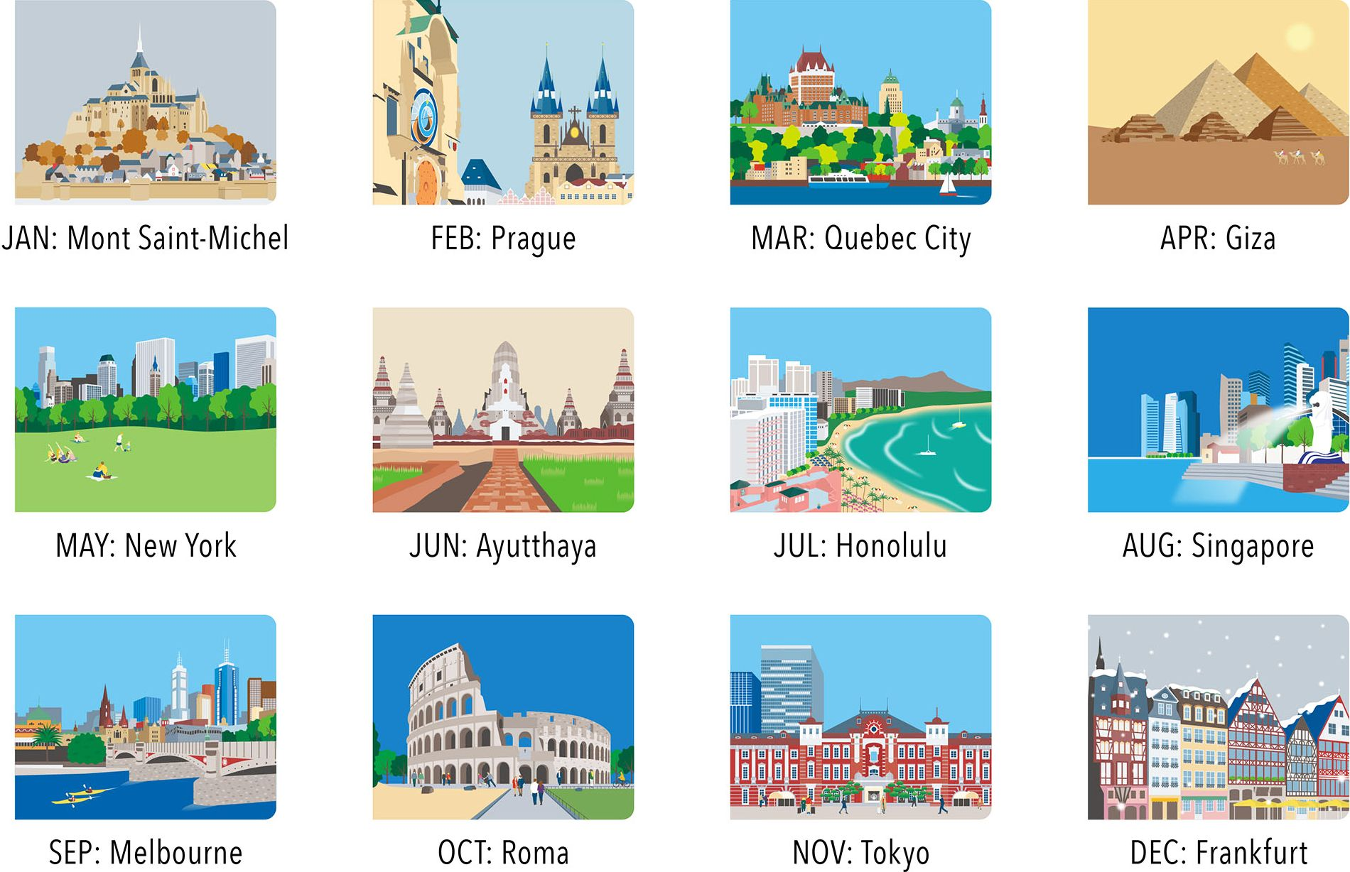 2025 good morning calendar Travel