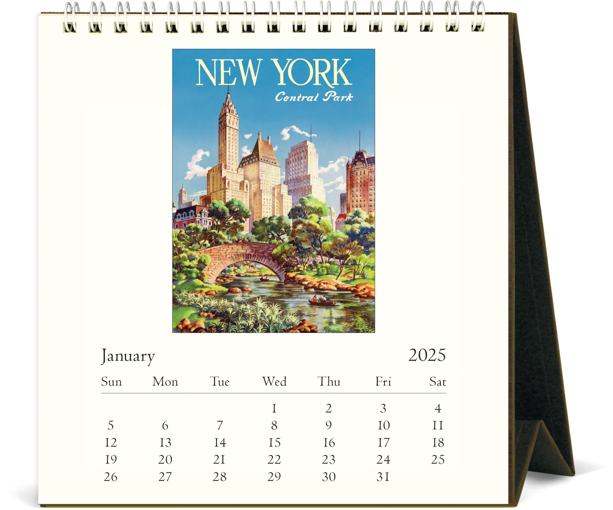 2025 New York Desk Calendar