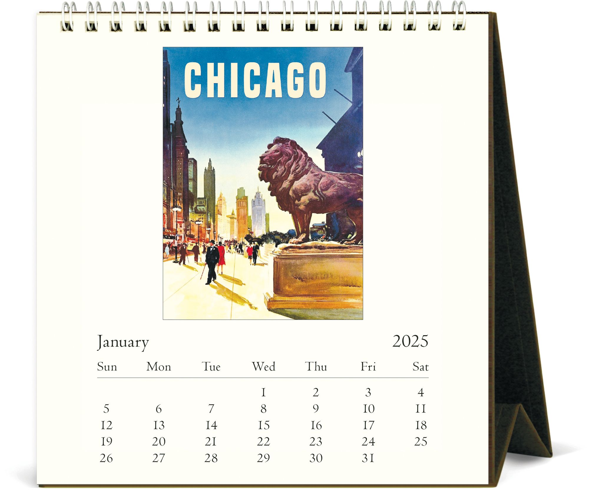 2025 Chicago Desk Calendar