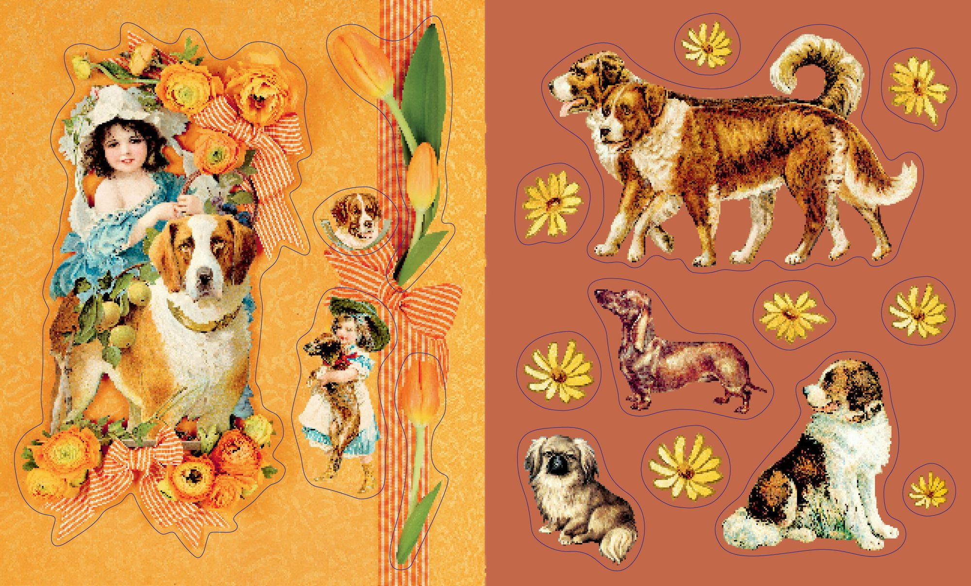Cynthia Hart's Victoriana Dogs: The Sticker Book: 340 Captivating Stickers