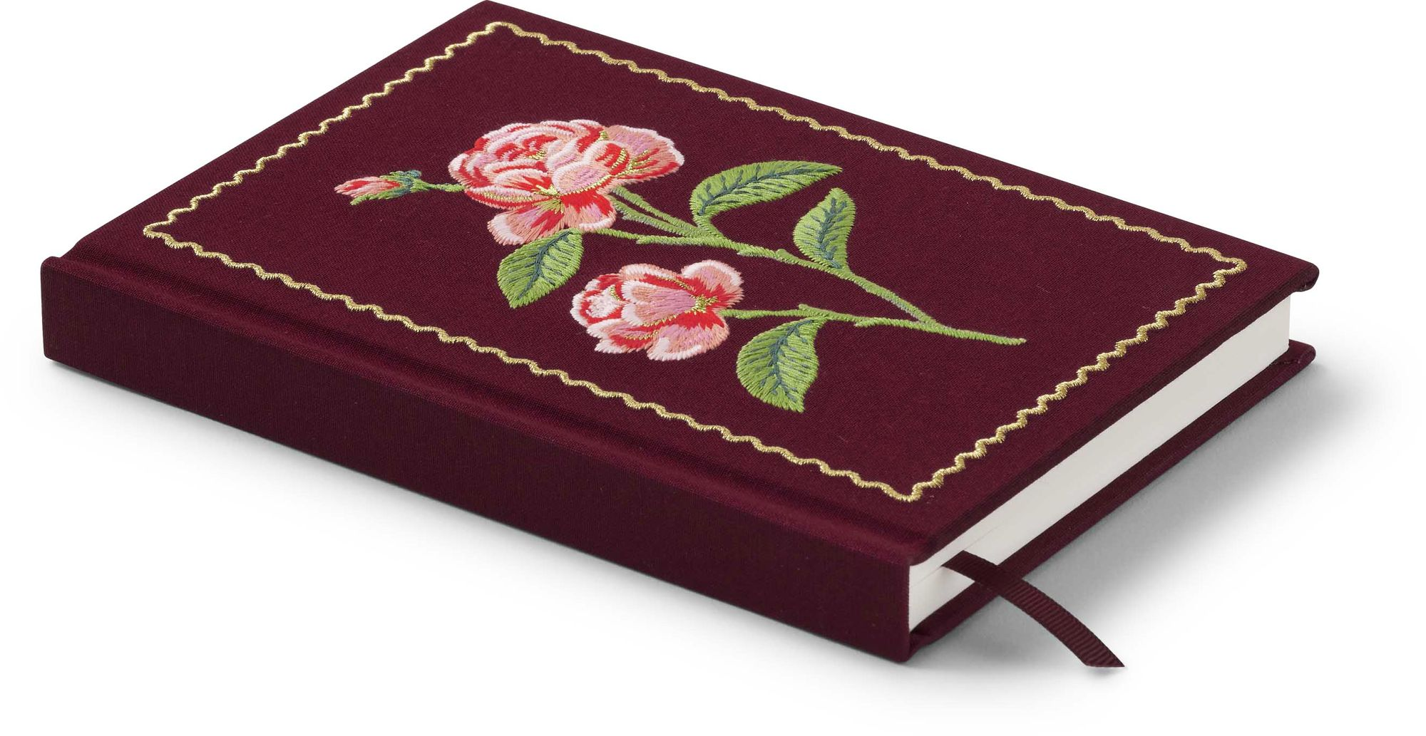 Roses Embroidered Journal
