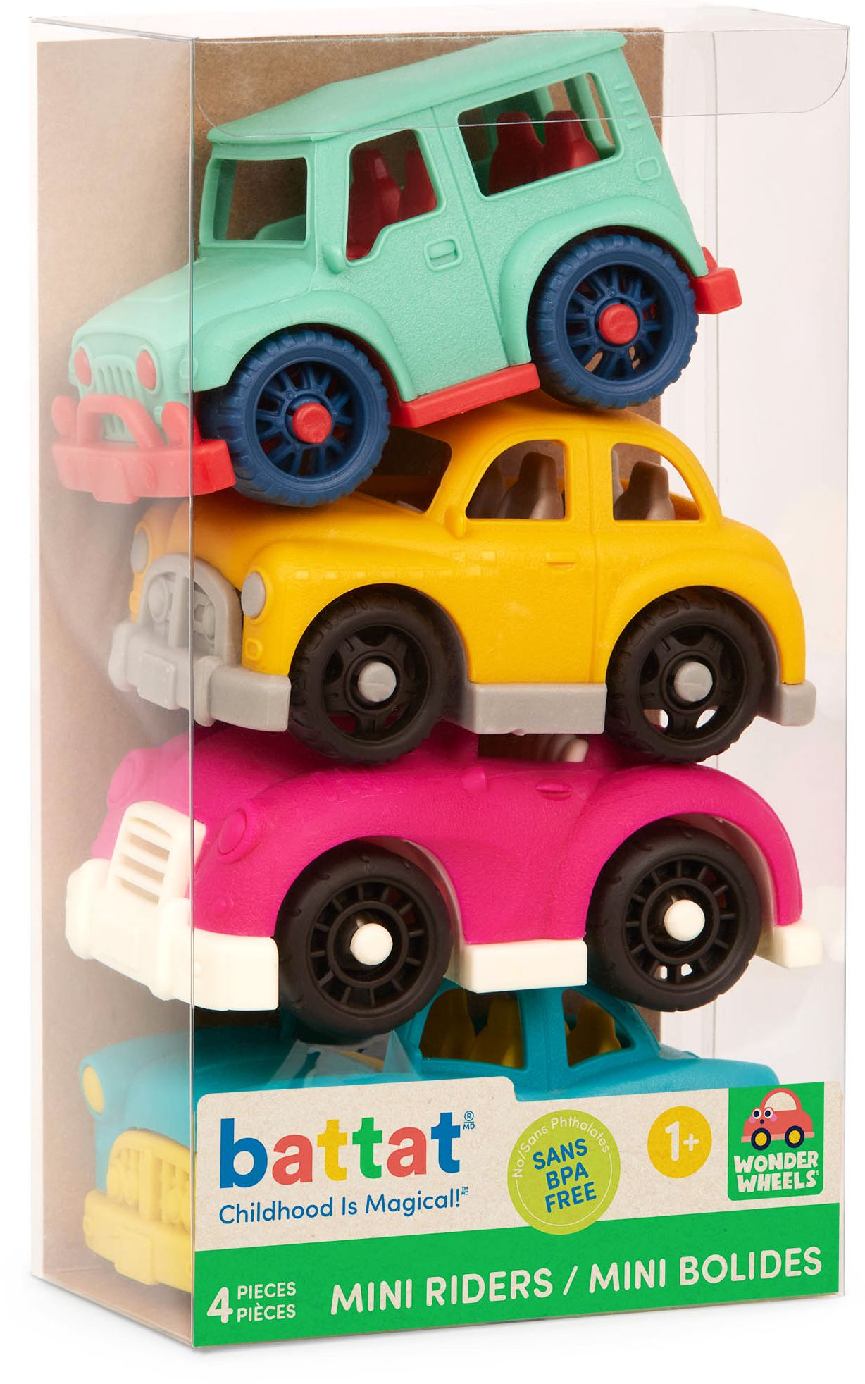 Mini Riders 2 (Set of 4) Miniature Toy Vehicles