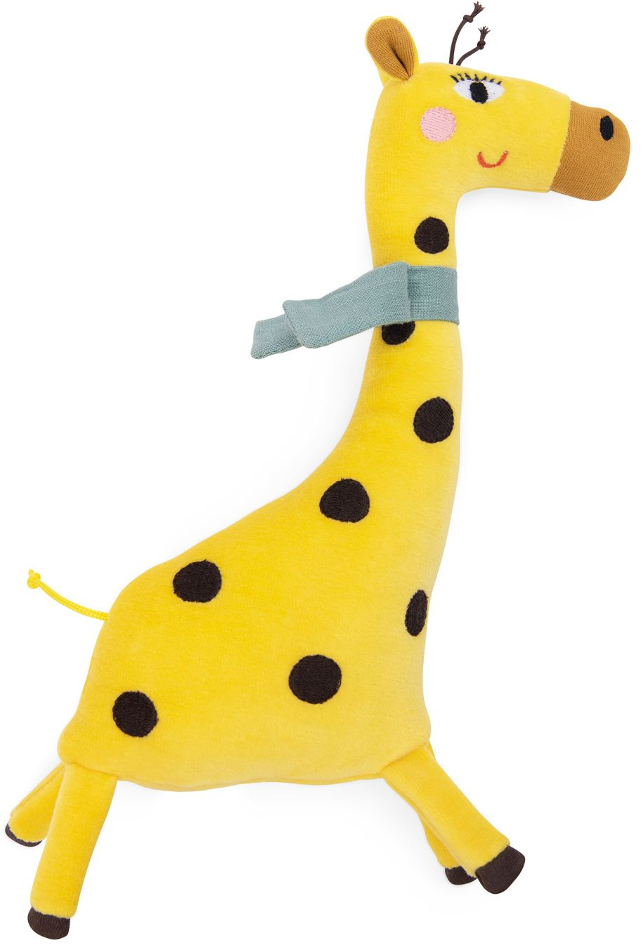 Les Toupitis Giraffe Plush Toy Rattle