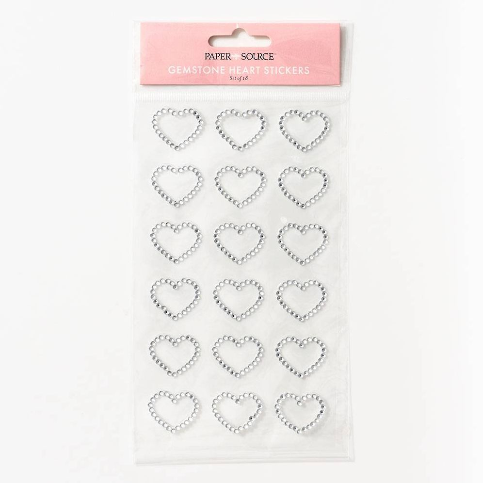 Gemstone Hearts Stickers