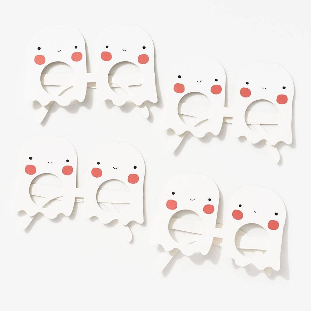 Ghost & Spider Halloween Paper Glasses