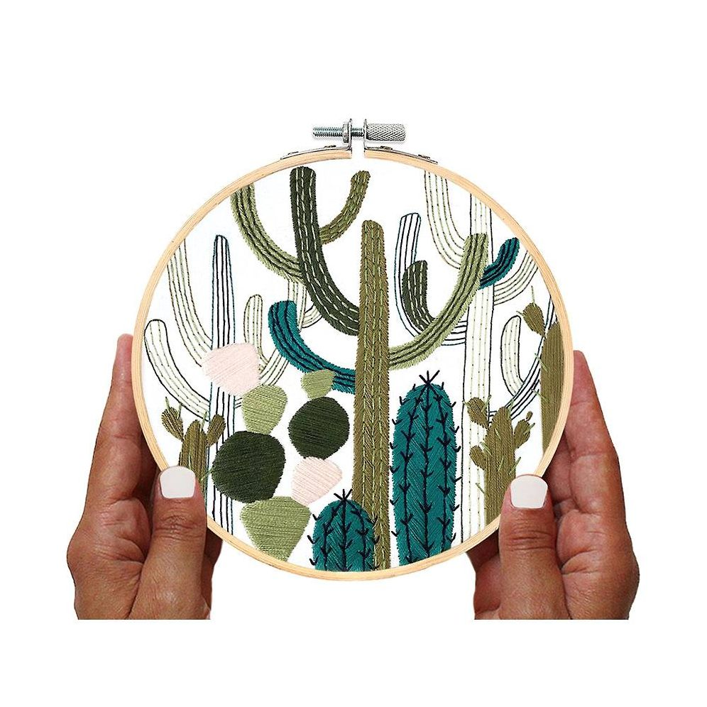 Cactus Garden Embroidery Kit