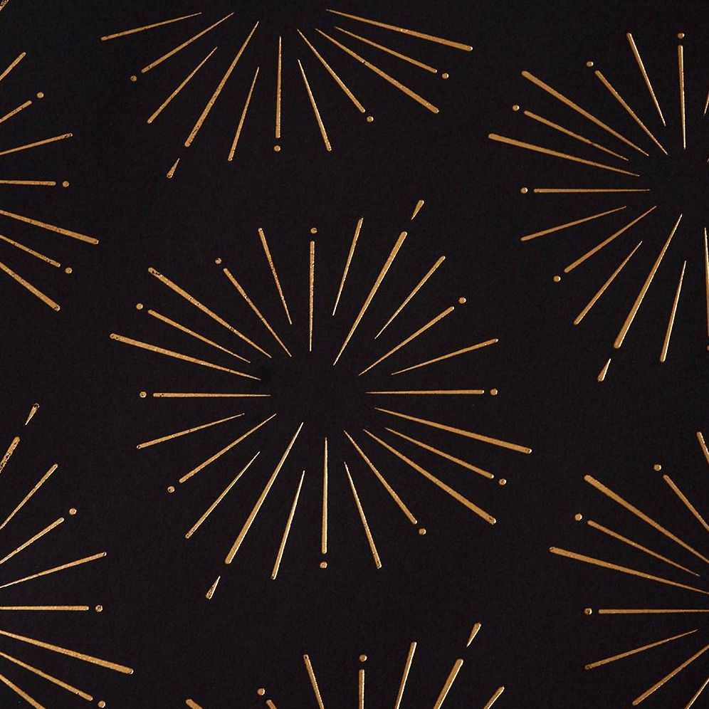 Gold Starburst Wine Gift Bag