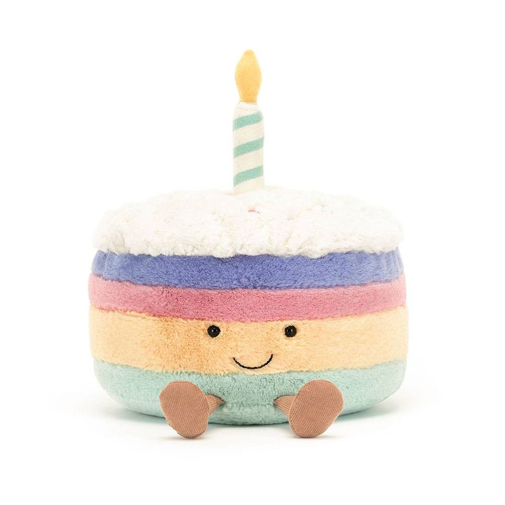 Amuseable Rainbow Birthday Cake Plush - In Store Exclusive