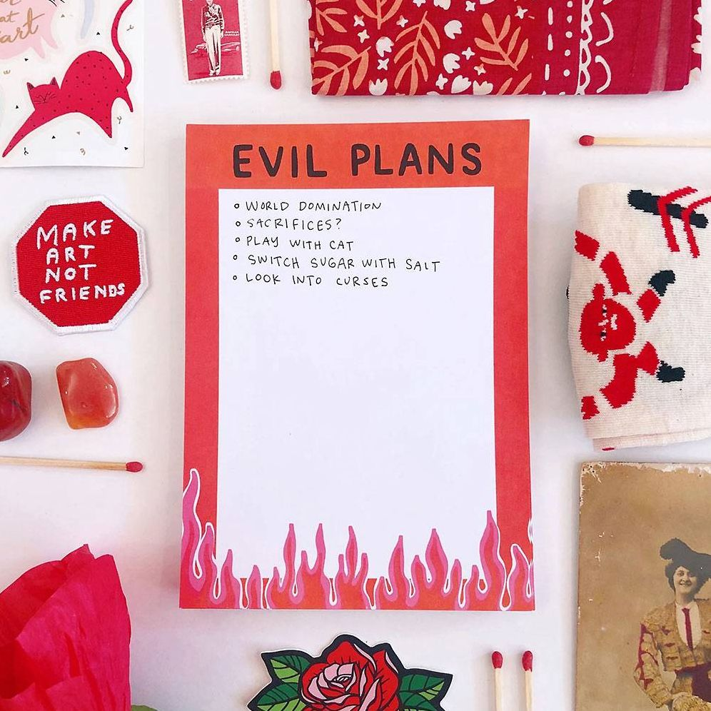 Evil Plans Notepad