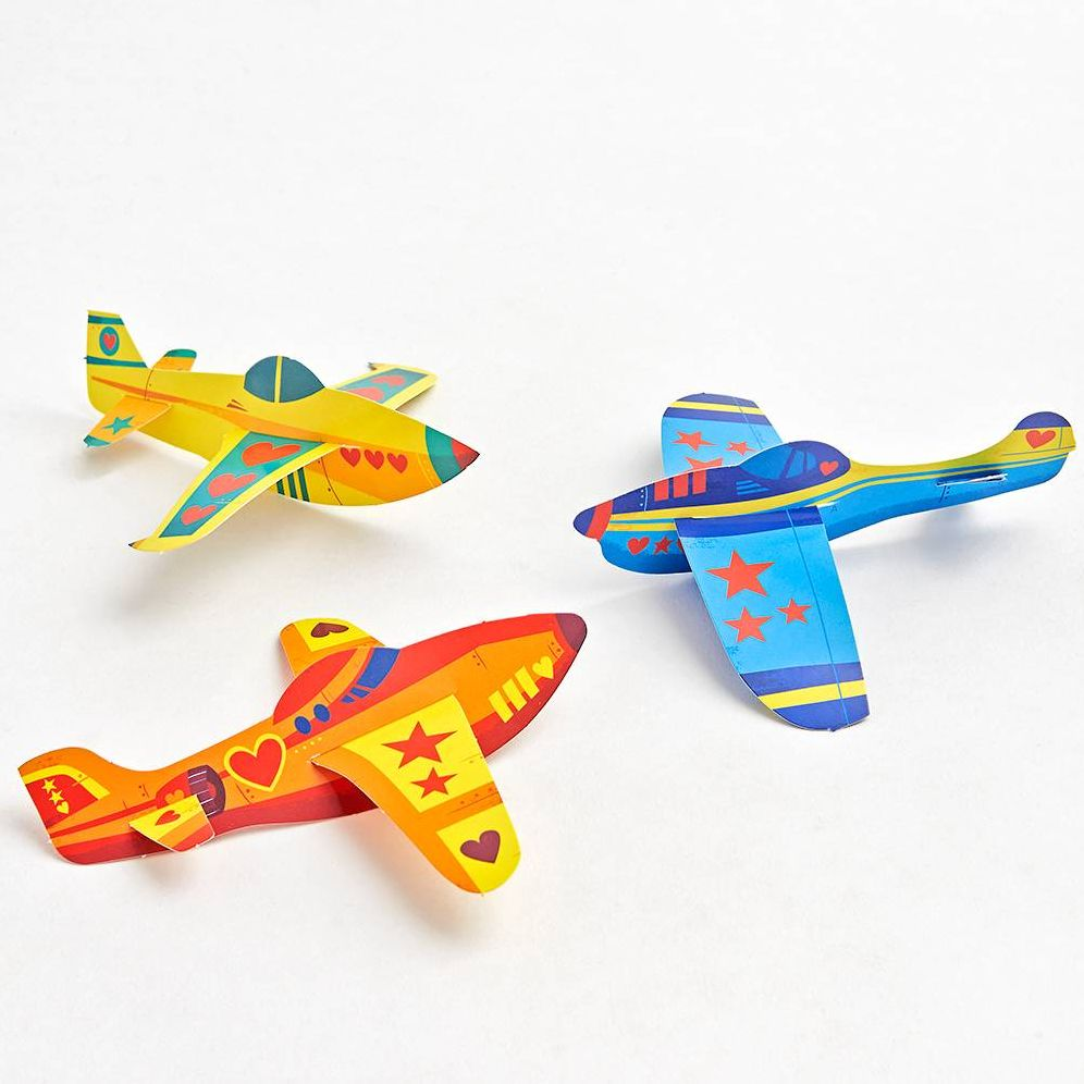 Paper Airplanes Valentine Card Kit
