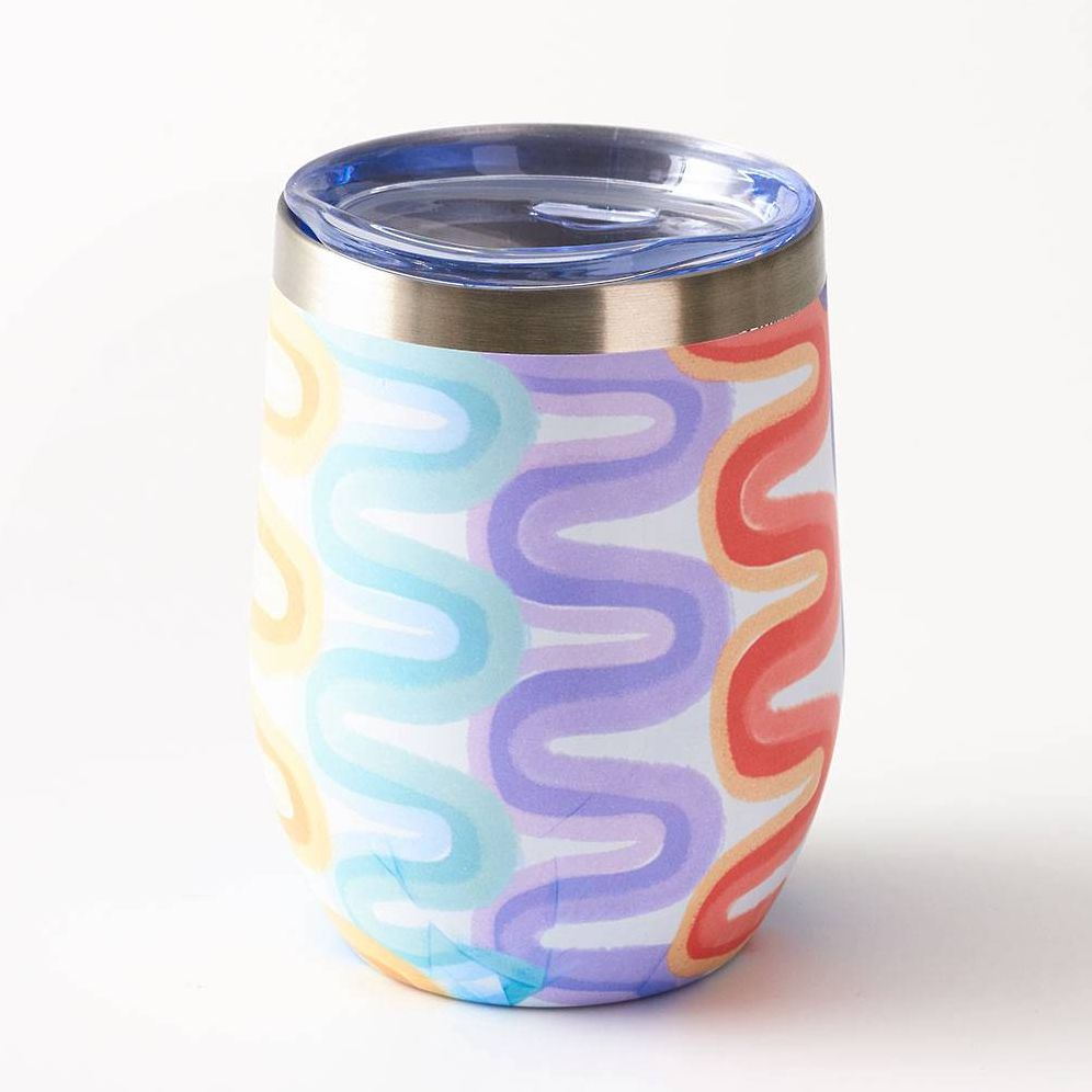 Wavy Stainless Wine Tumbler