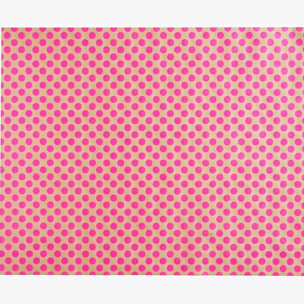 Pink Polka Dot Wrapping Paper
