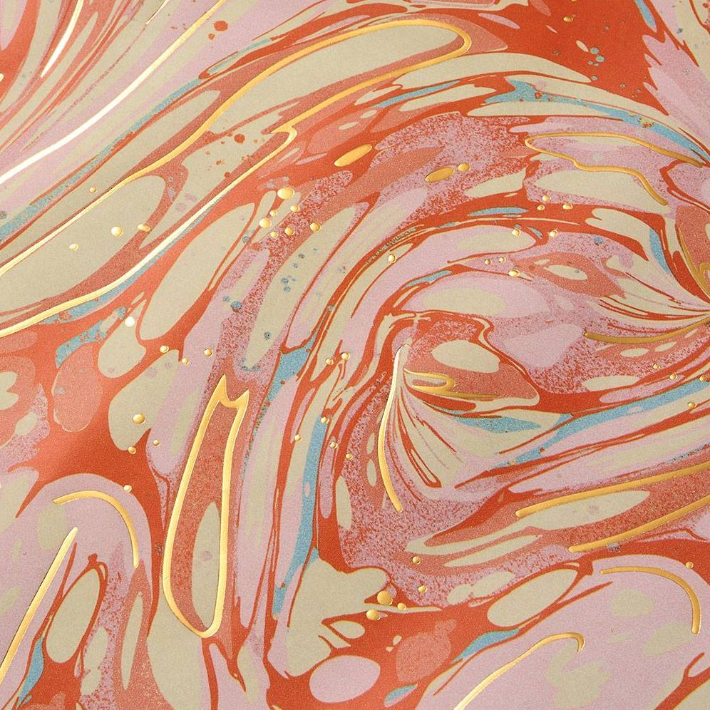 Pink Tones Marble Stone Wrapping Paper