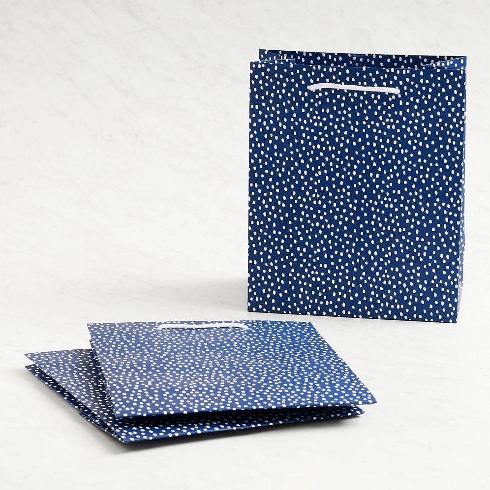 Navy Flurry Gift Bag Set