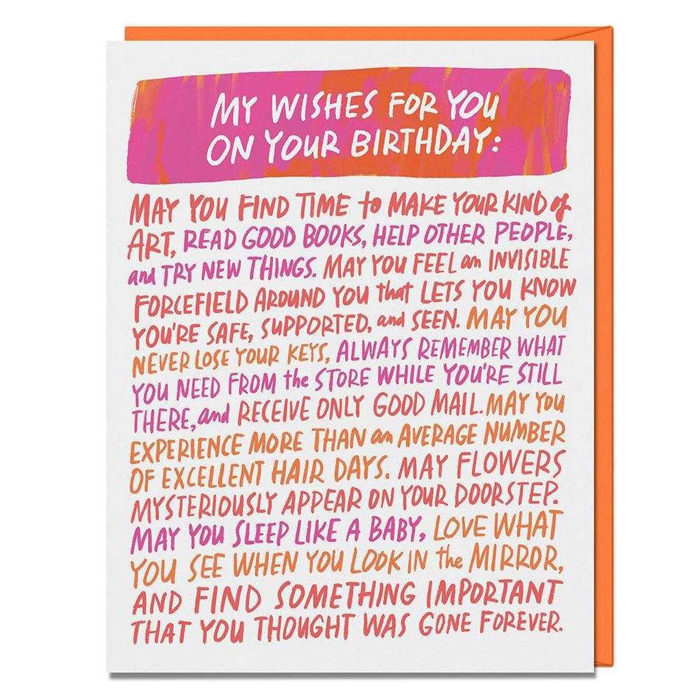 Wishes For You Birthday Card Box