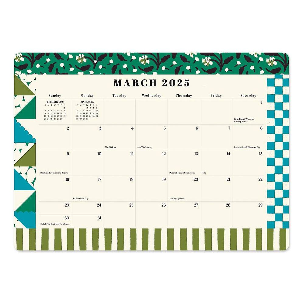 2025 Paper Source Patchwork Desk Blotter